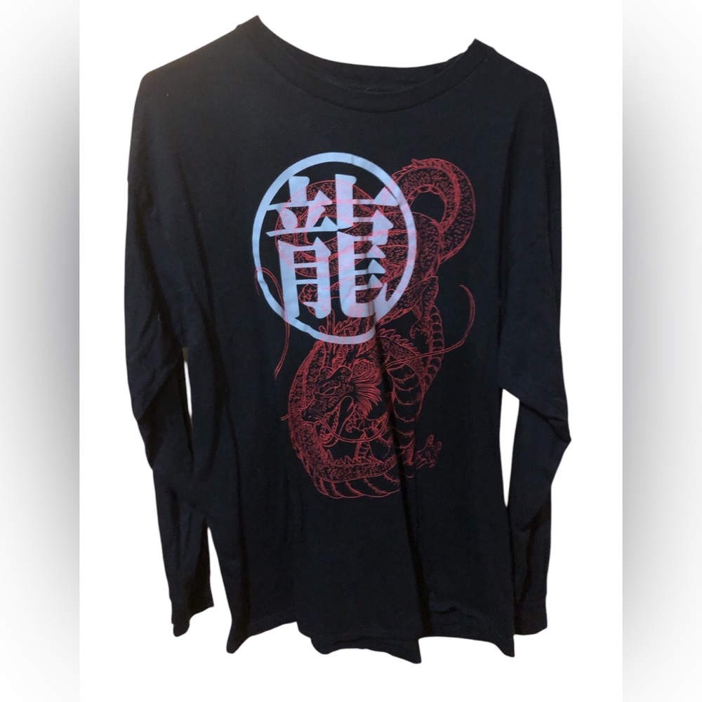 Dragon Ball Z Shenron Long Sleeve T-Shirt MENS Large Anime Ripple Junction